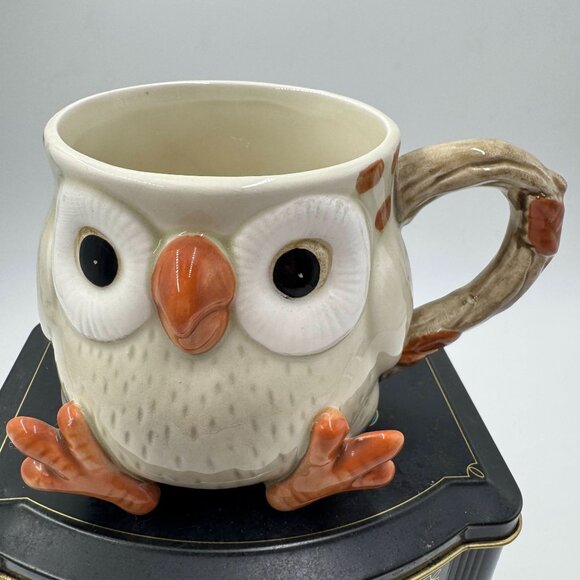 VTG 1978 Fitz And Floyd Japan Owl Ceramic Coffee/Tea Mug Balboa Island, CA - Picture 6 of 7